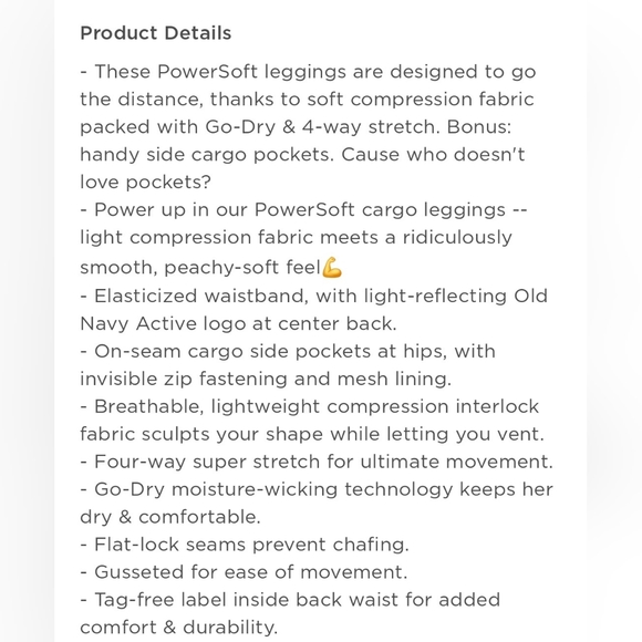 High Waisted PowerSoft 7/8-length Cargo Leggings - Small - Picture 8 of 10